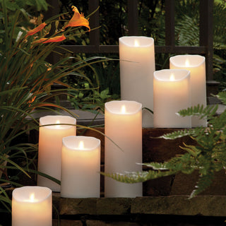 LIGHTLI MOVING FLAME OUTDOOR PILLAR 3.5" x 8.5"