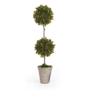 BARCLAY BUTERA FAUX BOXWOOD TOPIARY POTTED 25"