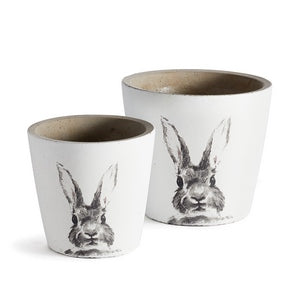 RABBIT POTS, SET OF 2