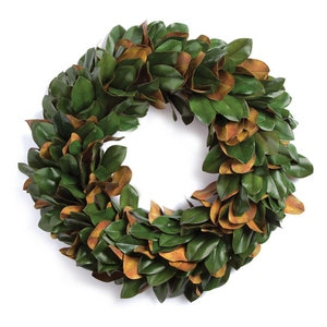 GRAND MAGNOLIA LEAF WREATH 30"