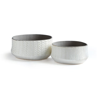 FRASIER LOW POTS, SET OF 2