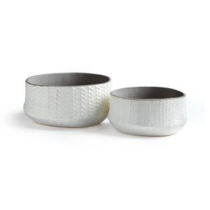 FRASIER LOW POTS, SET OF 2