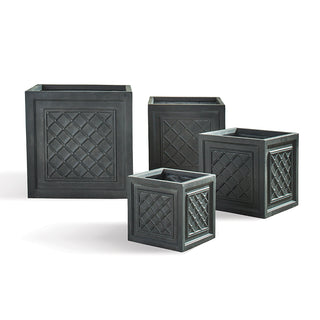 FIBRECLAY WINDSOR BOXES, SET OF 4