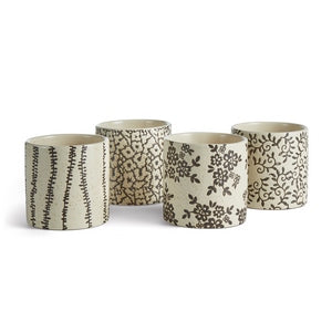 FIONA POTS LARGE, SET OF 4