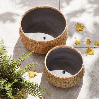 WOVENSHIRE LOW BOWLS, SET OF 2