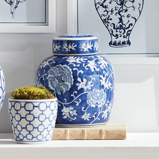 BARCLAY BUTERA DYNASTY LOTUS LIDDED JAR