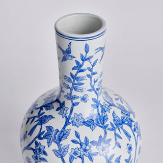 BARCLAY BUTERA DYNASTY BLUE BIRD VASE