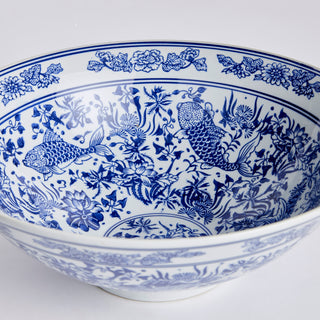 BARCLAY BUTERA DYNASTY KOI DECORATIVE BOWL