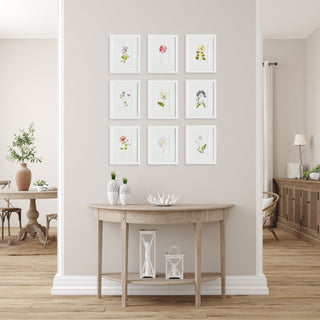 MOUNTAIN FLOWER PETITE PRINTS, SET OF 9