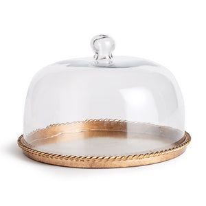 BRAIDEN TRAY WITH CLOCHE LARGE