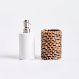 BURMA RATTAN SOAP DISPENSER