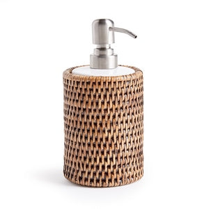 BURMA RATTAN SOAP DISPENSER