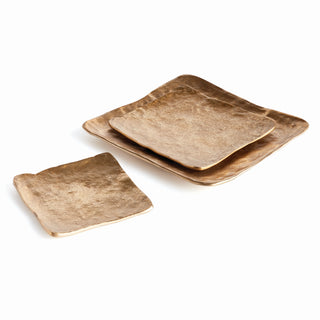 IMANI DECORATIVE SQUARE TRAYS, SET OF 3