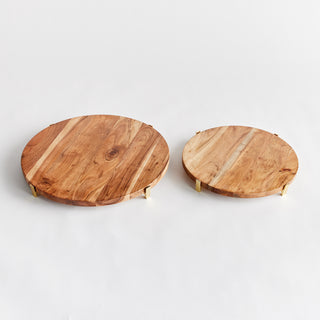 CHERIE ROUND SERVING BOARDS, SET OF 2