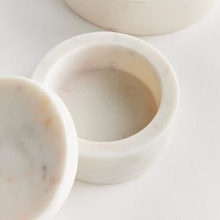 AMANI ROUND LIDDED BOXES, SET OF 2