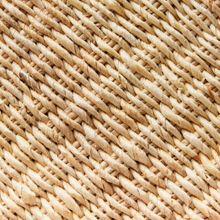 ABACA FRENCH BRAIDED SQUARE TRAYS, SET OF 2