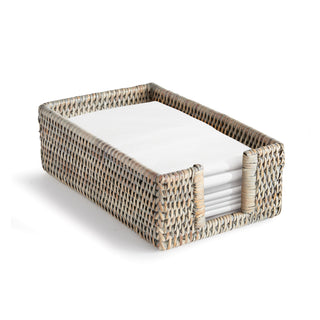 BURMA RATTAN RECTANGULAR GUEST NAPKIN HOLDER