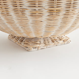 CHARLESTON RATTAN FOOTED BOWL