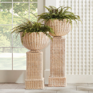 CHARLESTON RATTAN PEDESTAL SHORT