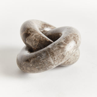 LINKED MARBLE RINGS SCULPTURE