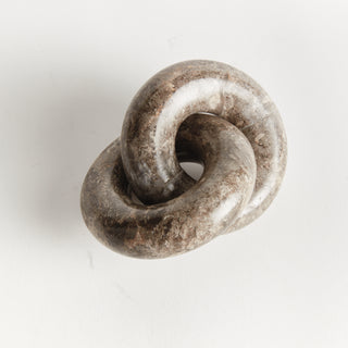LINKED MARBLE RINGS SCULPTURE