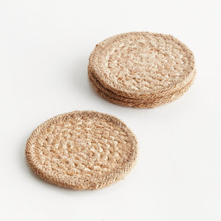 JUTE COASTERS, SET OF 4