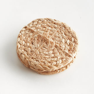 JUTE COASTERS, SET OF 4