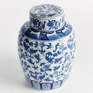 BARCLAY BUTERA DYNASTY BLOSSOM LIDDED JAR