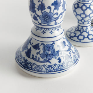 DYNASTY TAPER HOLDERS, SET OF 5