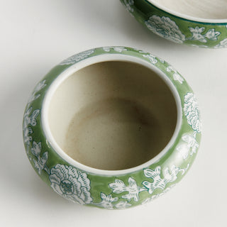 IMPERIAL LOTUS LOW POTS, SET OF 2