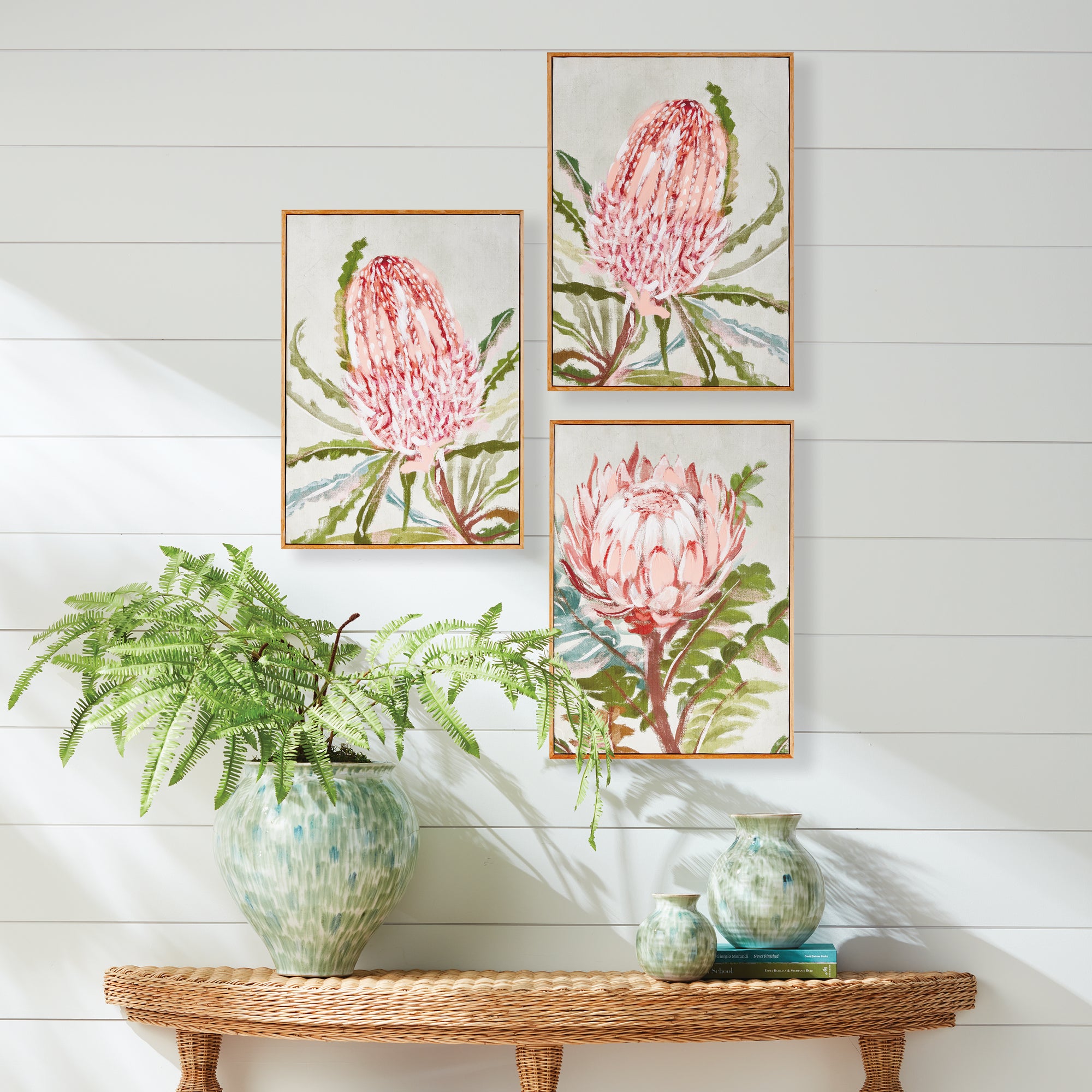 natea☺︎ QUEEN PROTEA GICLEES, SET OF 3 – Napa Home & Garden