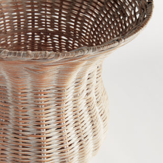 CHESAPEAKE RATTAN FOOTED URN TALL