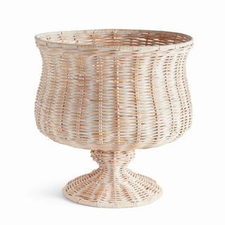 CHESAPEAKE RATTAN FOOTED URN WIDE