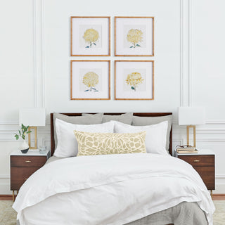 CHRYSANTHEMUM PRINTS, SET OF 4