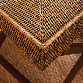 BURMA RATTAN BUTLER TRAY TABLE