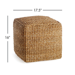 SEAGRASS SQUARE POUF
