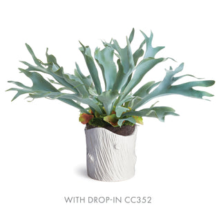 MODERN FAUX BOIS 8" POT